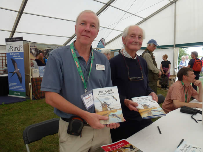 book signing at the Birdfair